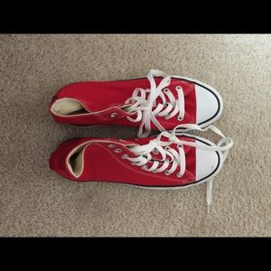 Red High-Top Chuck Taylors