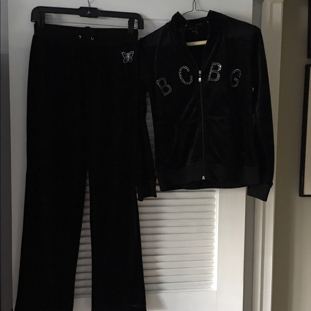 Girls Velour BCBG Track Suit