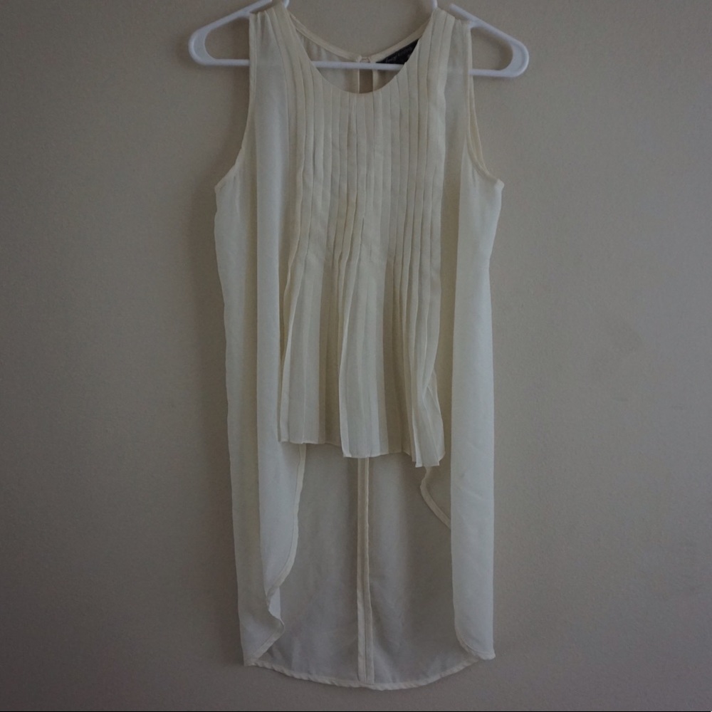 White dressy tank