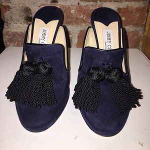 Jimmy Choo Duxley Tassel 110mm Mule Pump
