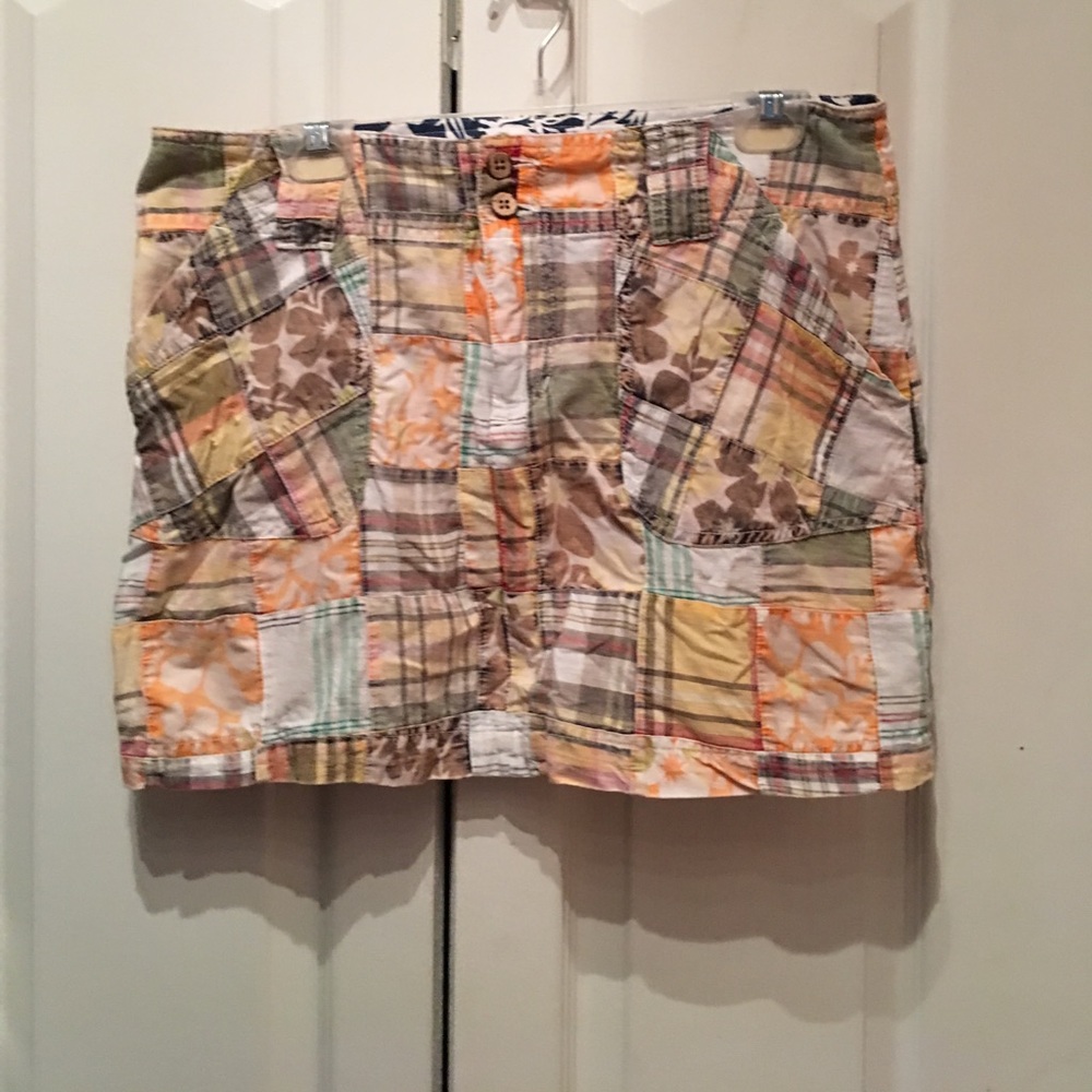 Tailor Vintage Patchwork Mini Skirt-Size 8