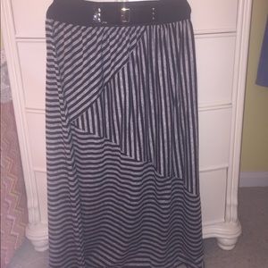 Striped Maxi Skirt (never worn, with tags)
