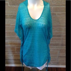 62 other turquoise blue ruffle cover up 62 other turquoise blue ruffle cover up