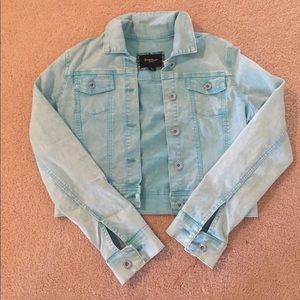 Teal jean jacket
