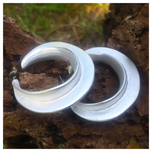 Fulani West Africa Style Gold Or Silver Earrings - Picture 2 of 6