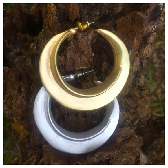 Fulani West Africa Style Gold Or Silver Earrings - Picture 4 of 6