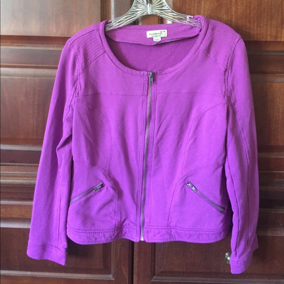 One World Pink Zippered Jacket Size M - Picture 1 of 4