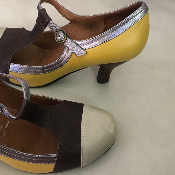 Jeffrey Campbell Aina 2 T-Strap Color block Heels - Picture 2 of 5