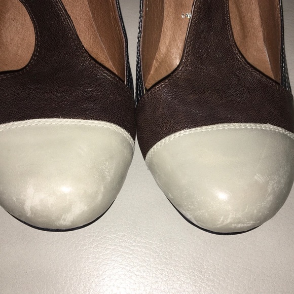 Jeffrey Campbell Aina 2 T-Strap Color block Heels - Picture 4 of 5