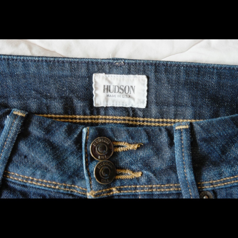 Hudson Collin Dark Wash Skinny Jeans