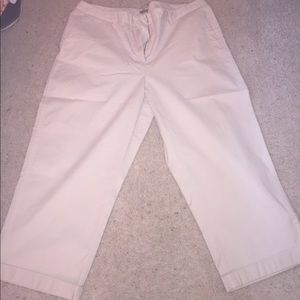 Khaki capris (never worn, no tags)