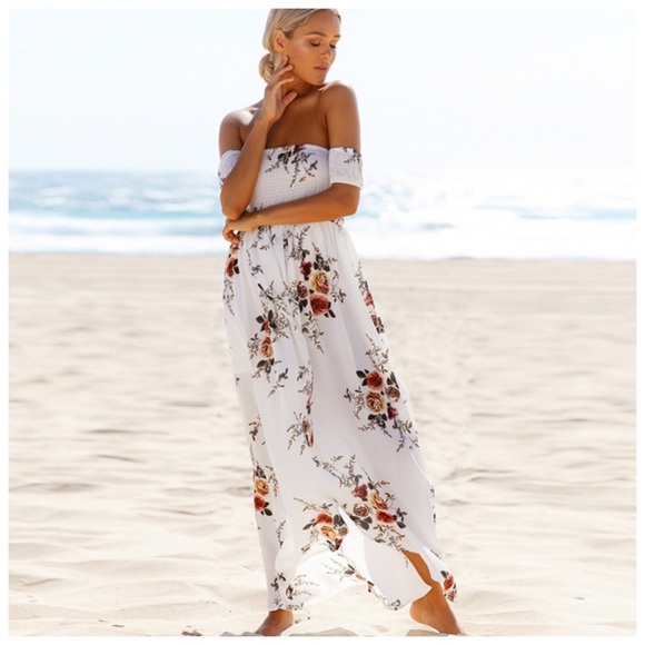 ‼️PRICE FIRM LAST CALL Floral Off Shoulder Dress - Picture 2 of 4