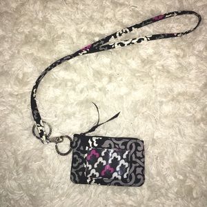Vera Bradley lanyard and wallet