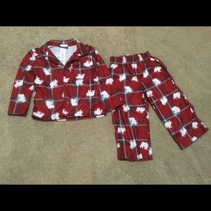 Boys 2T Joe Boxer 2PC Flannel polar bear pajamas