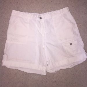 Faded Glory white gauze shorts