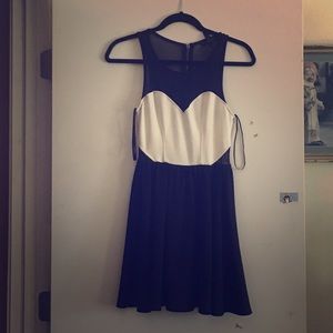Black and white formal dress!