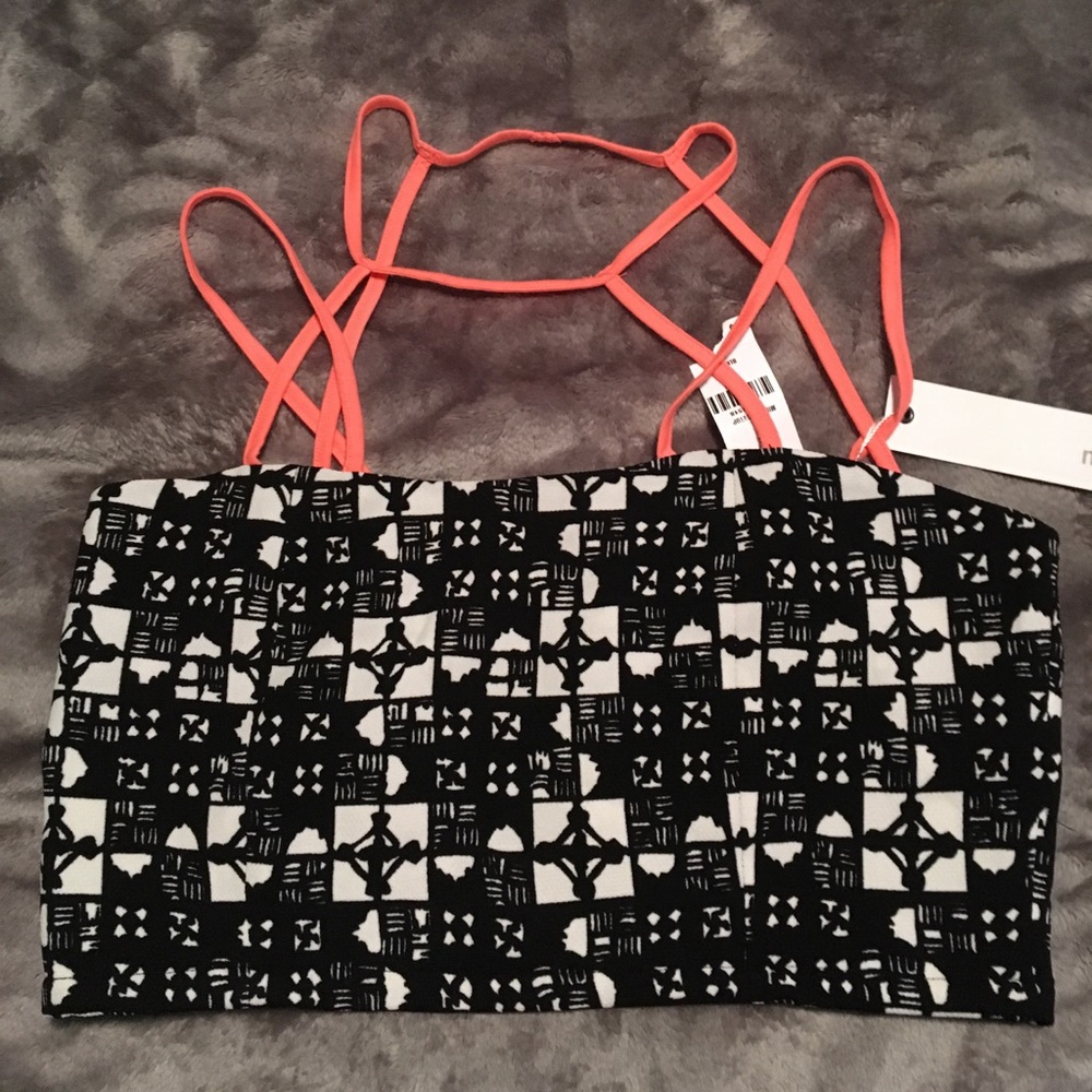 Strappy crop top.