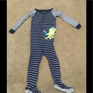 Boys 2T Carter's Long Sleeve Squid Footed Sleeper