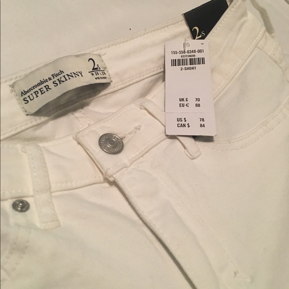 Abercrombie short skinny jeans