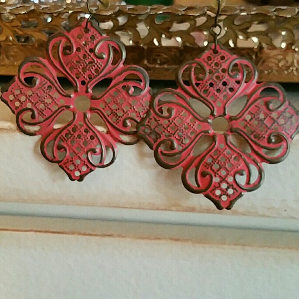 Pressed Metal Earings