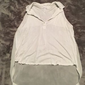 White tunic style tank top