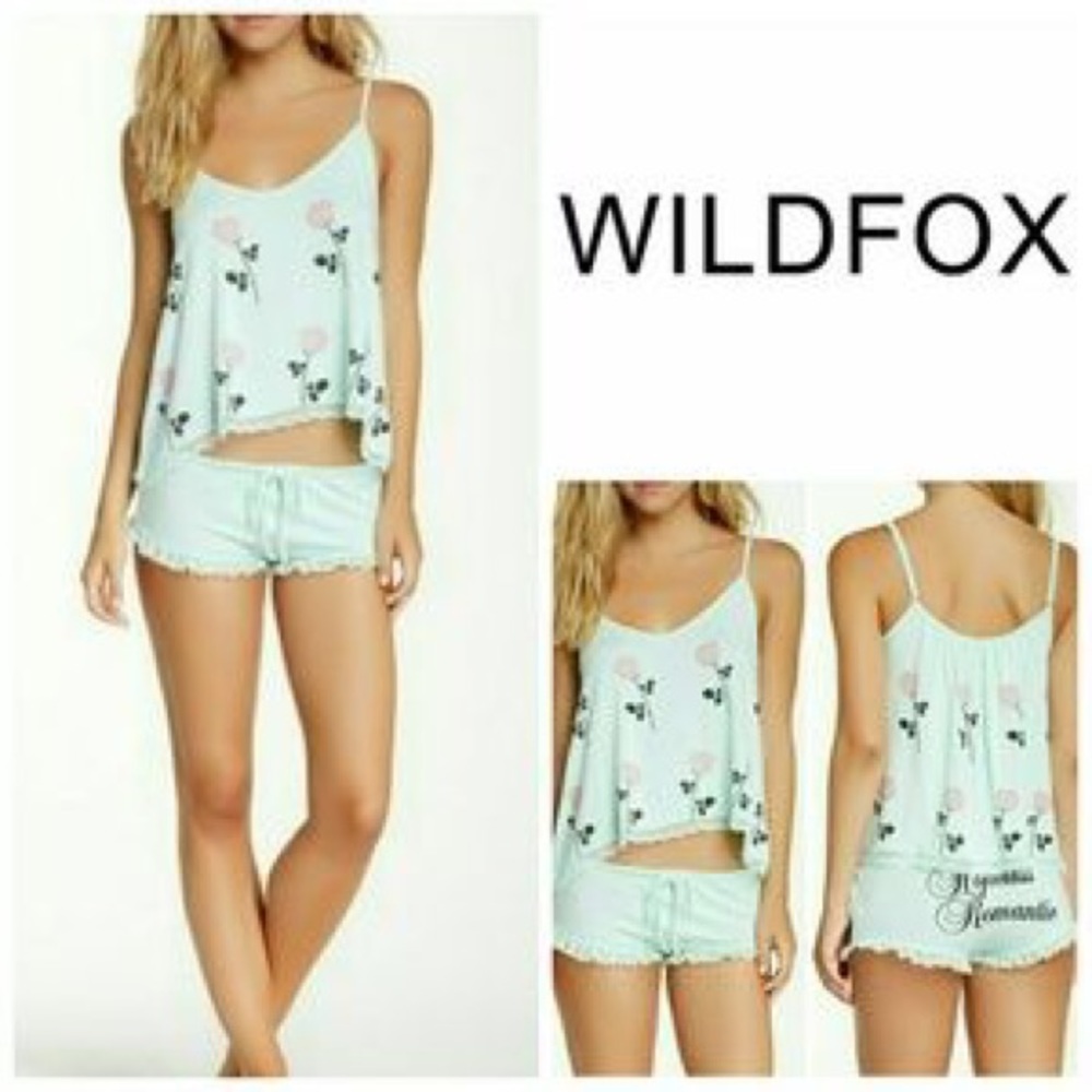 NWT Wildfox Hopeless Romantic PJ Set