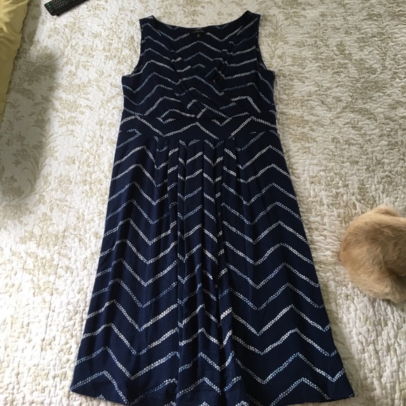 Lands' End Dresses & Skirts - Lands End sleeveless blue dress!