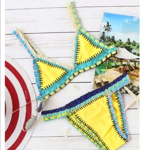 Yellow Crotchet Bikini