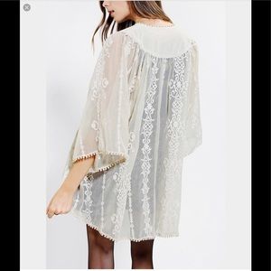 Urban outfitters kimchi blue embroidered kimono