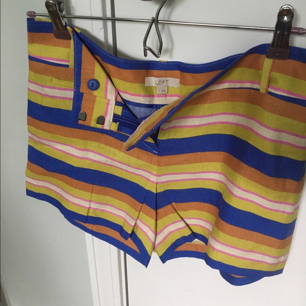 Loft striped shorts