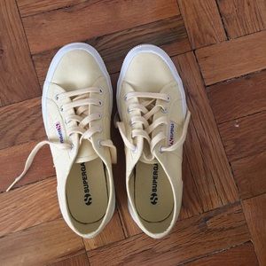 Light yellow Superga sneakers
