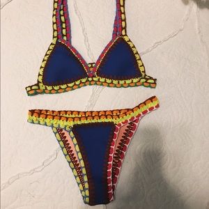 Crotchet Blue Bikini