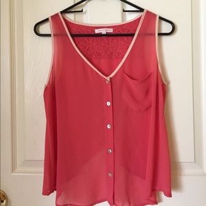 Sheer Coral Tank