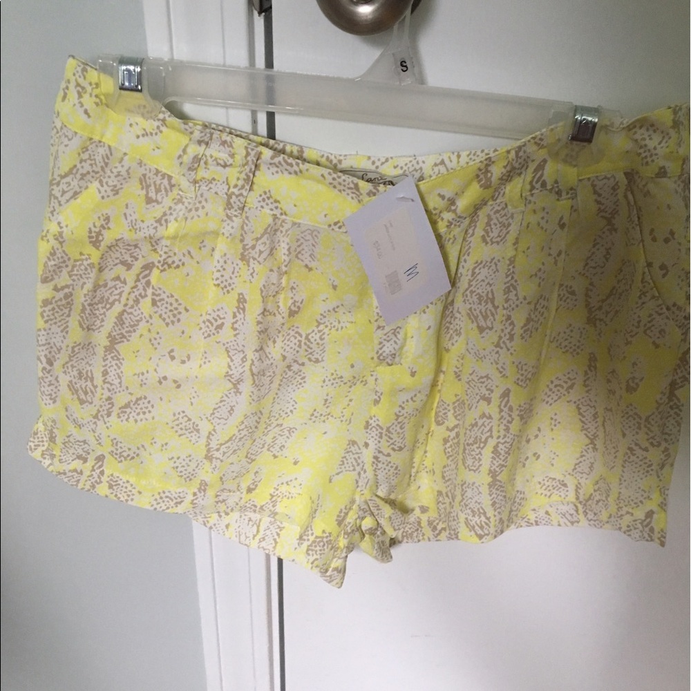 Snake print shorts