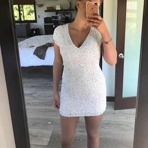 Parker White sequin dress