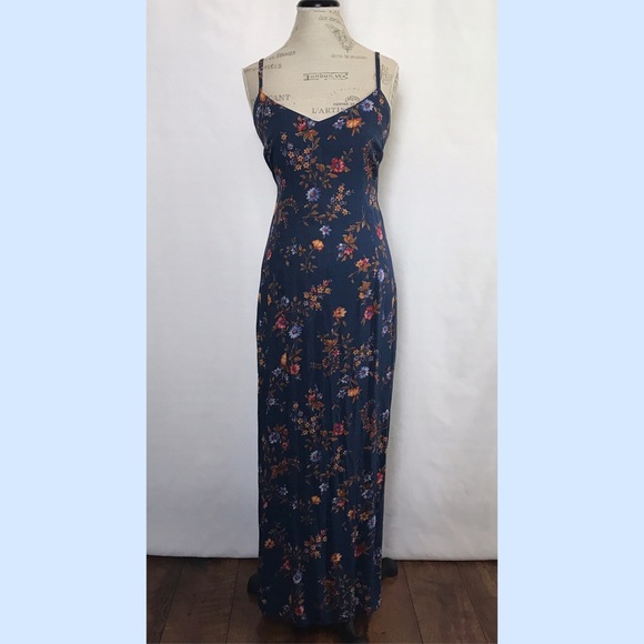 Dresses & Skirts - Blue Floral Maxi Sundress