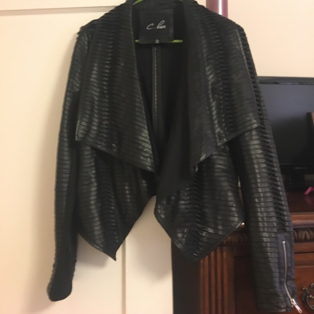 C. Luce faux leather jacket