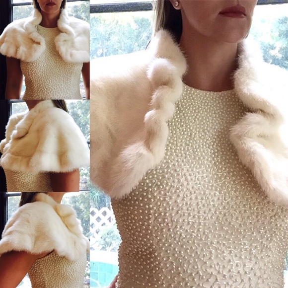 🔔VALENTINO🔔 Mink Shrug. M. Authentic - Picture 2 of 7