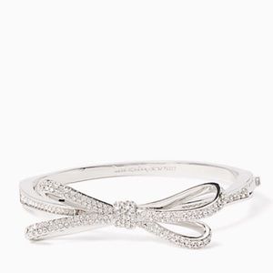 BNWT Kate Spade Tied Up pave hinged bangle