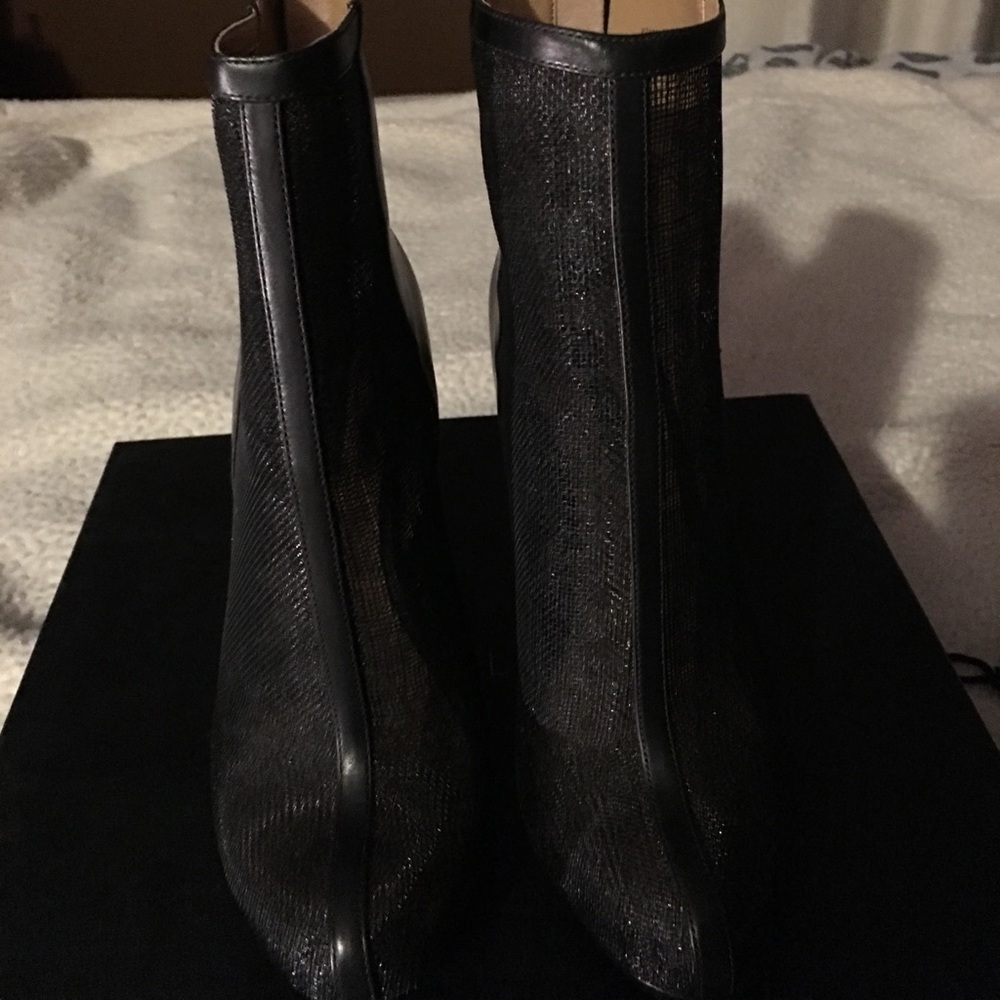 Rachel Zoe Tall Mesh and Leather Bootie