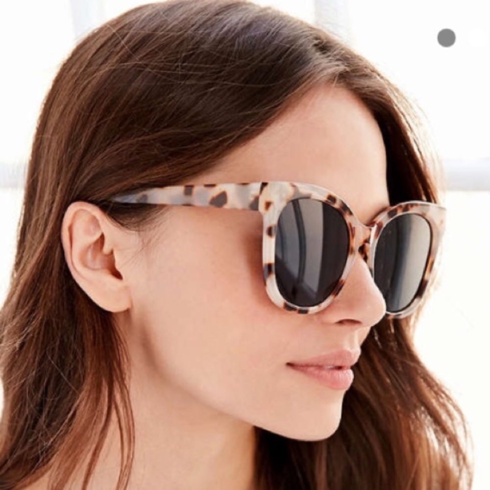 Oversized tortoise sunglasses