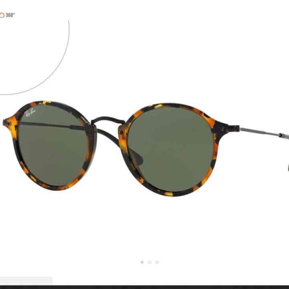 Rayban Round Fleck Sunglasses