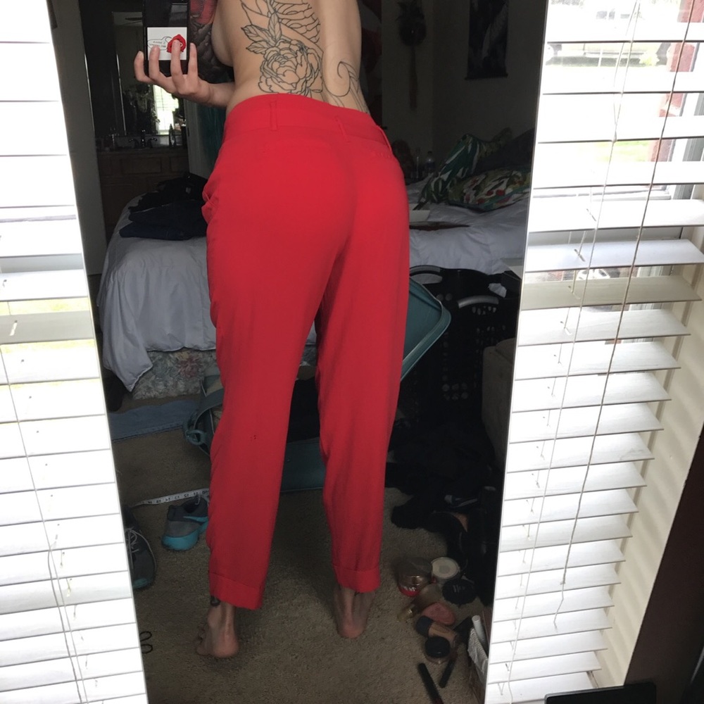 Red pants