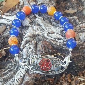 Medical beaded bracelets (ID tag not included)