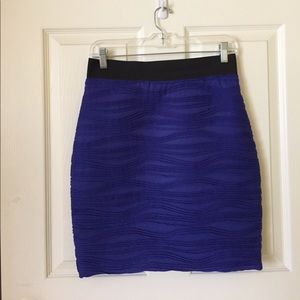 FOREVER XXI Royal Blue Mini Pencil Skirt