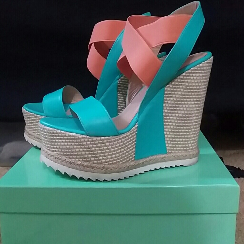 GIORDANA F. Wedge Espadrilles size Euro-40 US-10