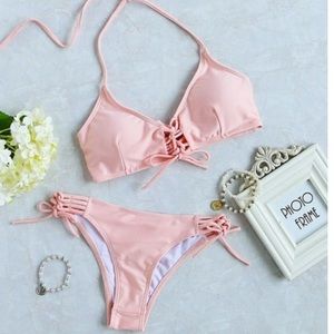 Peach Bikini Set