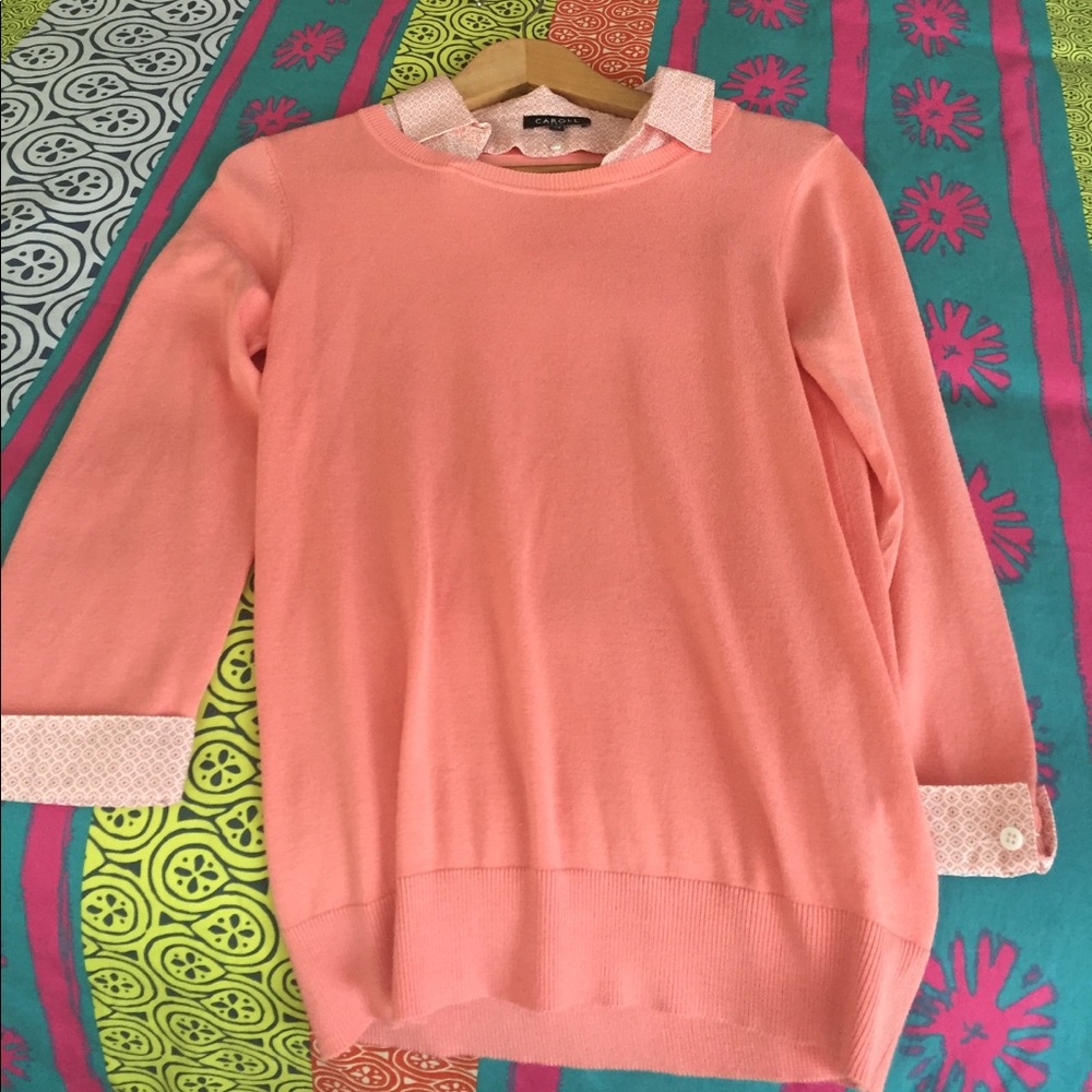 Sweater with removable collar