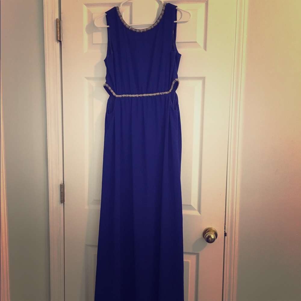 Forever 21 Royal Blue Long Formal Dress NWT
