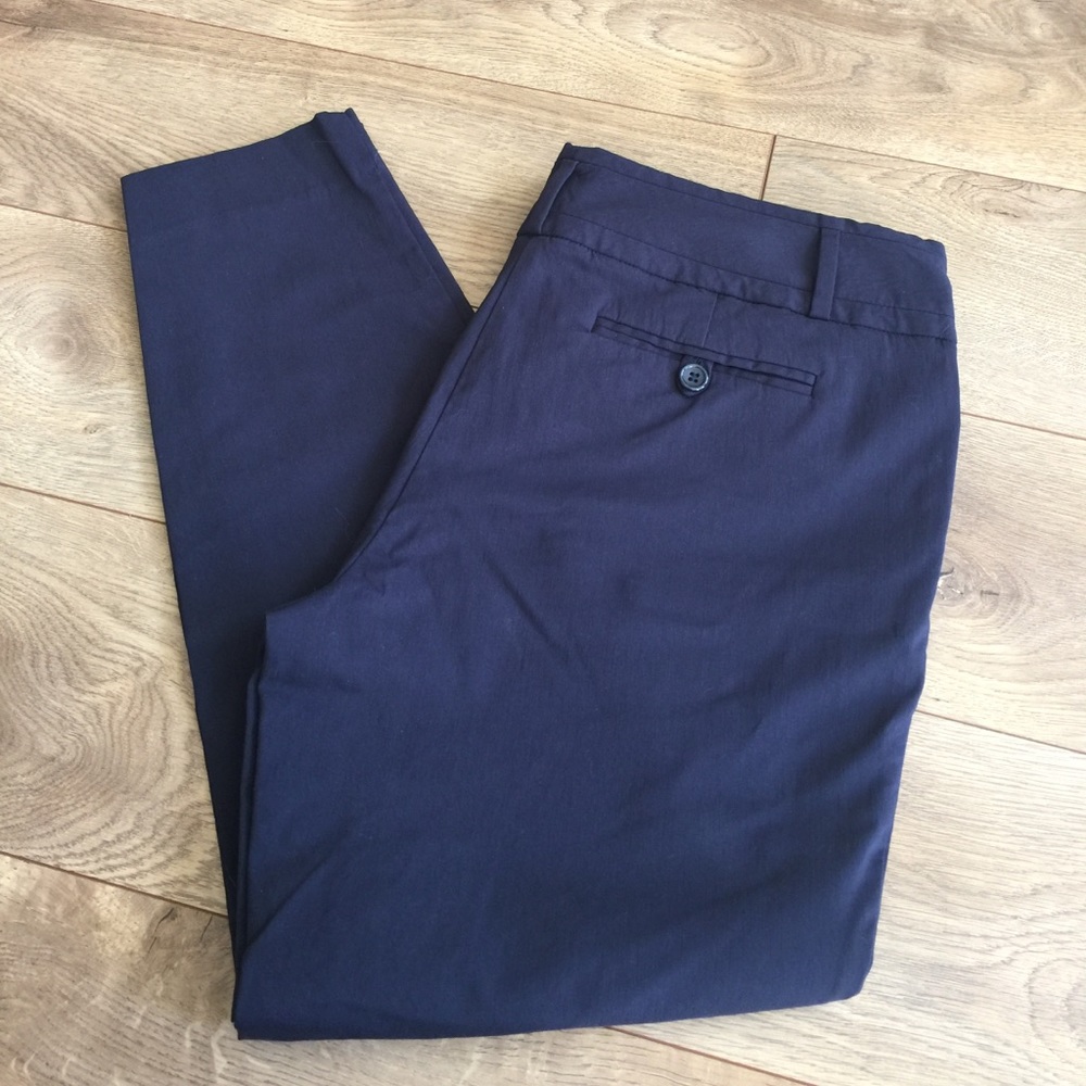 The Limited Extact Stretch Navy Ankle Pant